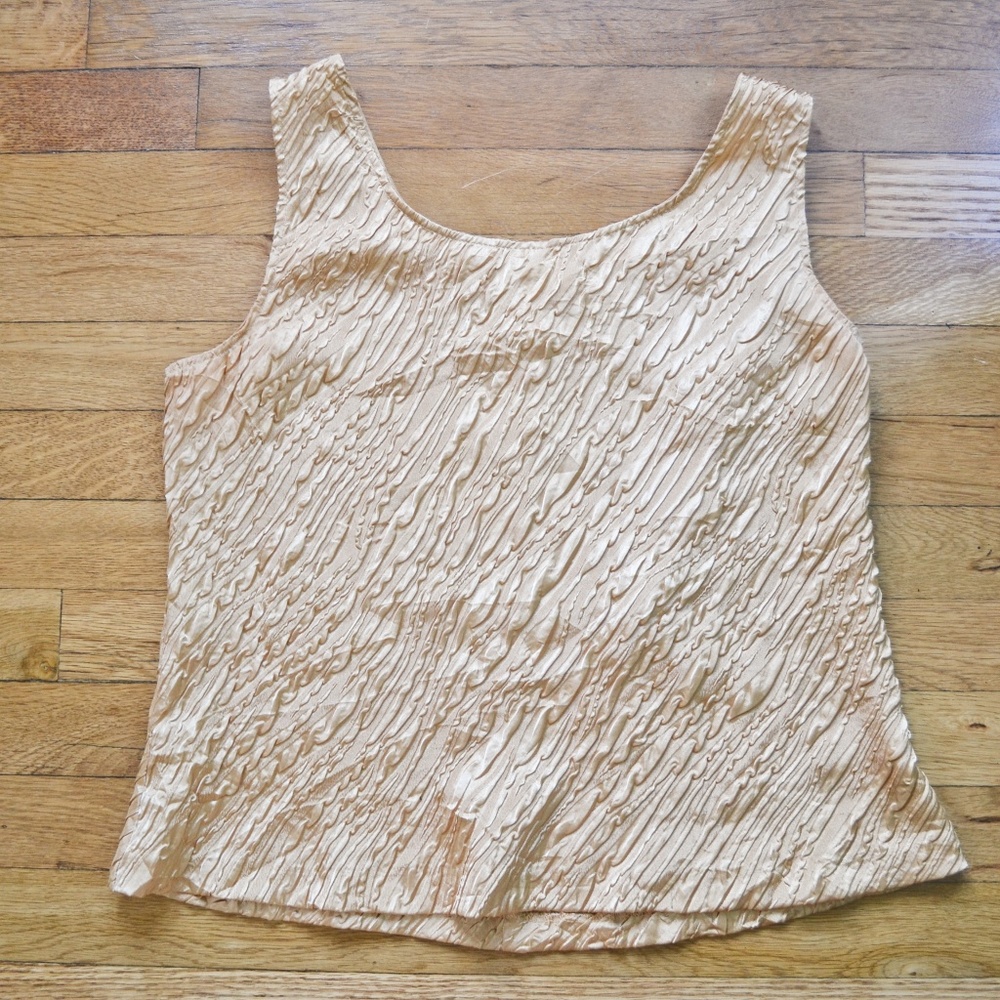 Vintage 80's Metallic Gold Tank Top